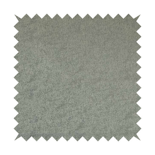 Baffin Plain Durable Soft Tweedy Effect Chenille Upholstery Fabric Silver Colour